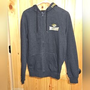 NWT Mens Colosseum Brand  Missouri Tigers Hooded Fleece Jacket Size S